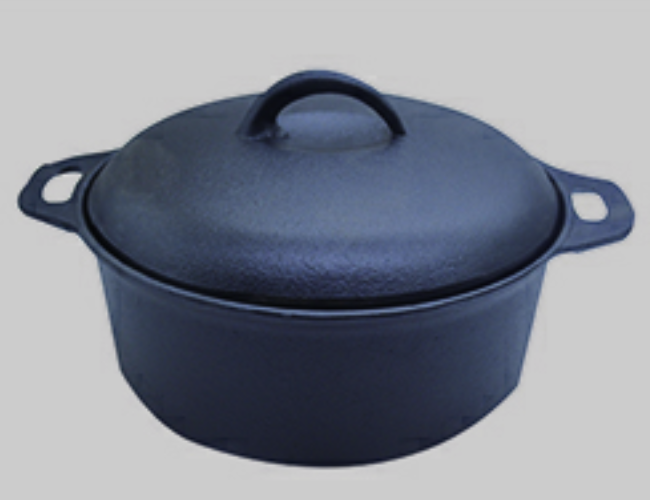 Oil pre-seasoned casting iron pot