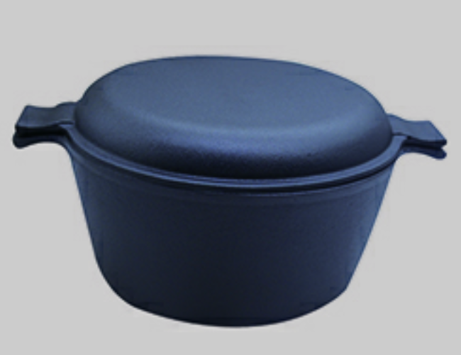 Oil pre-seasoned casting iron pot 