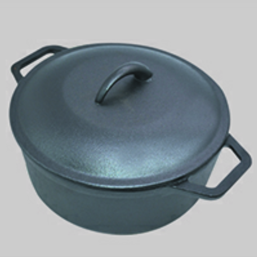 Oil pre-seasoned casting iron pot 