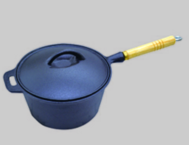 Oil pre-seasoned casting iron pot  