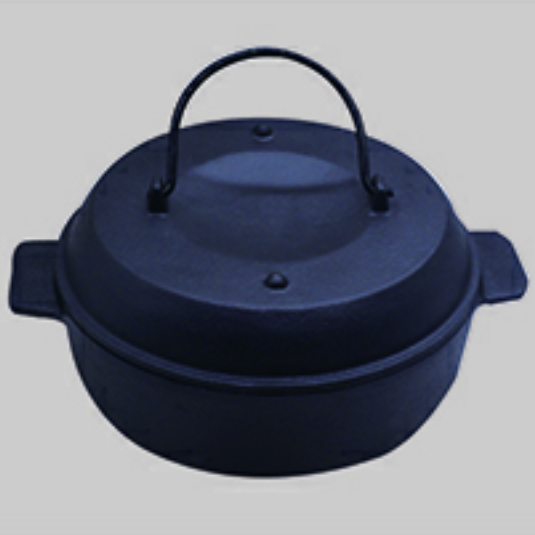 Oil pre-seasoned casting iron pot  