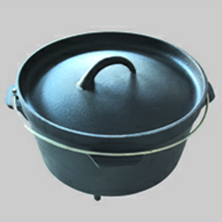 Oil pre-seasoned casting iron pot  
