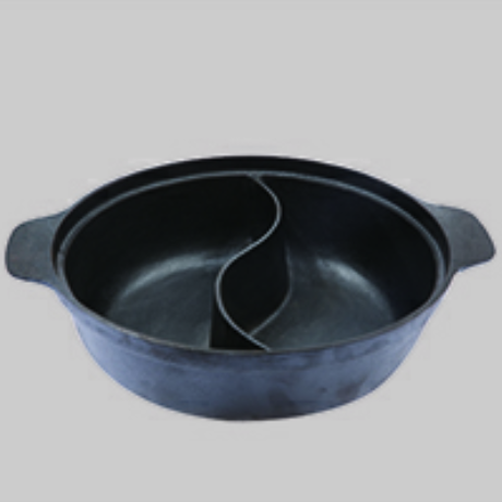 Oil pre-seasoned casting iron pot    