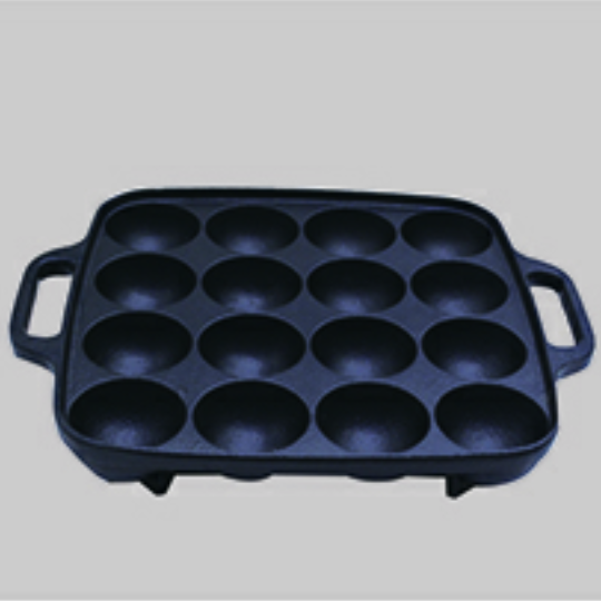 Oil pre-seasoned casting iron frying pan  