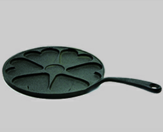 Oil pre-seasoned casting iron frying pan