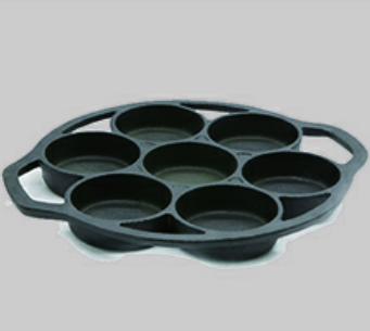 Oil pre-seasoned casting iron frying pan  