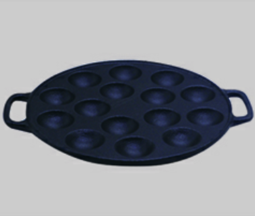 Oil pre-seasoned casting iron frying pan     