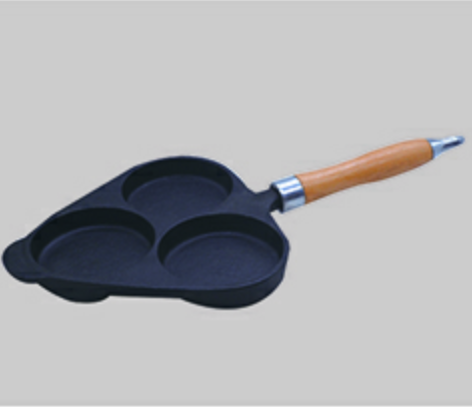 Oil pre-seasoned casting iron frying pan   