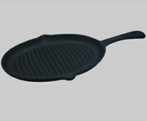 Oil pre-seasoned casting iron frying pan   
