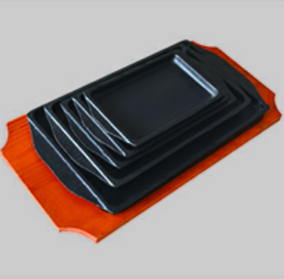 Oil pre-seasoned casting iron frying pan   