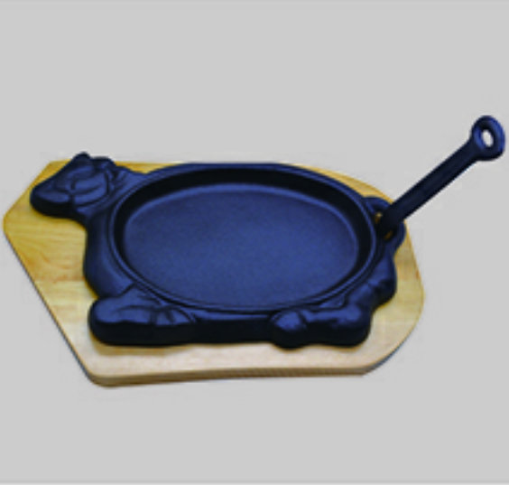 Oil pre-seasoned casting iron frying pan   