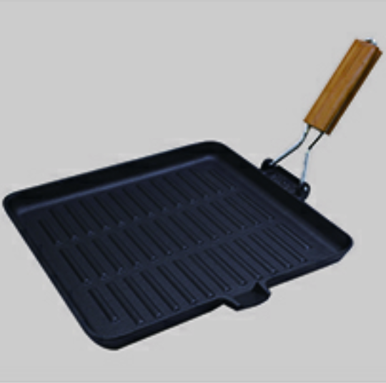 Oil pre-seasoned casting iron frying pan   