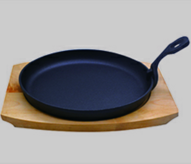 Oil pre-seasoned casting iron frying pan    