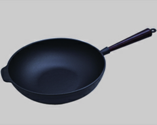 Oil pre-seasoned casting iron frying pan   