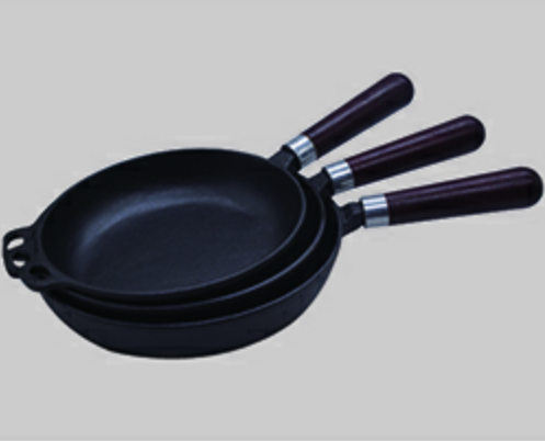 Oil pre-seasoned casting iron frying pan  