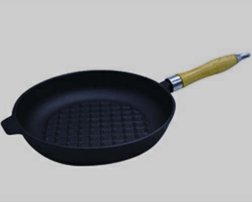 Oil pre-seasoned casting iron frying pan    