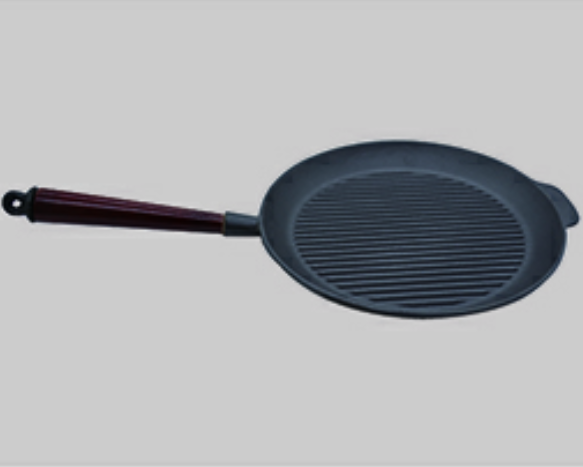 Oil pre-seasoned casting iron frying pan   