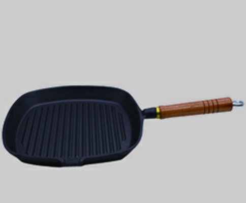 Oil pre-seasoned casting iron frying pan  