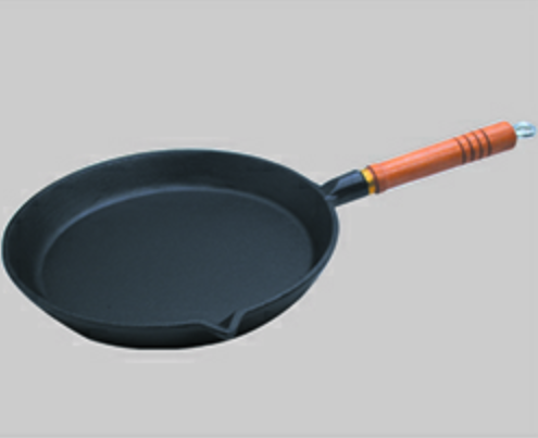Oil pre-seasoned casting iron frying pan   