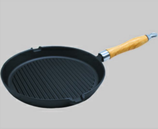Oil pre-seasoned casting iron frying pan    