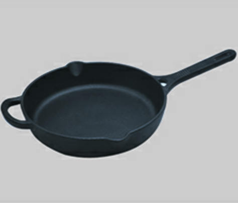 Oil pre-seasoned casting iron frying pan 