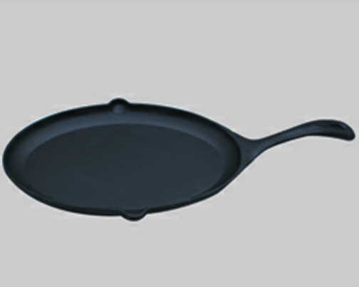 Oil pre-seasoned casting iron frying pan  