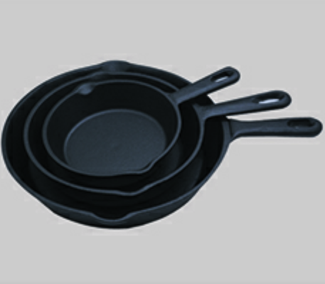 Oil pre-seasoned casting iron frying pan  