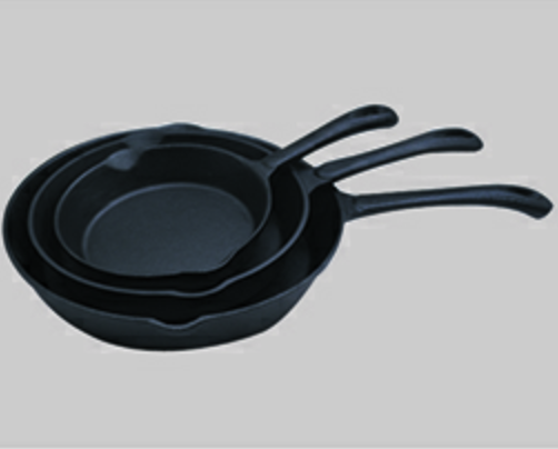 Oil pre-seasoned casting iron frying pan  