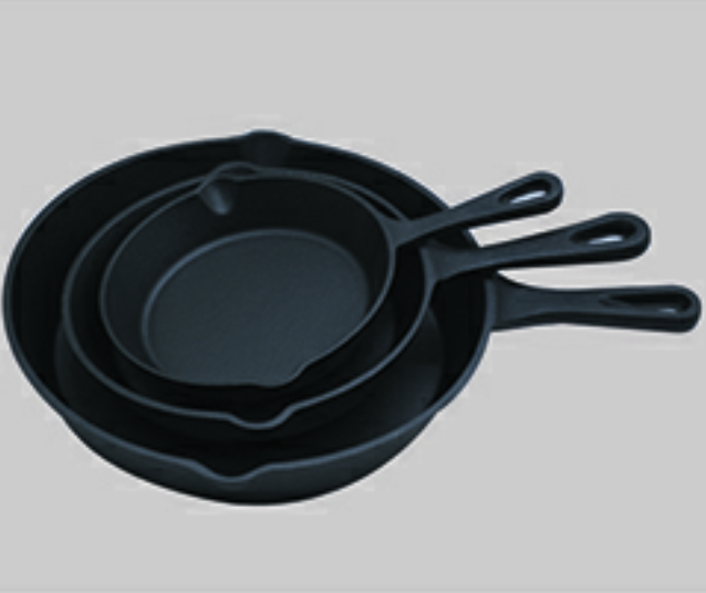 Oil pre-seasoned casting iron frying pan   - 副本