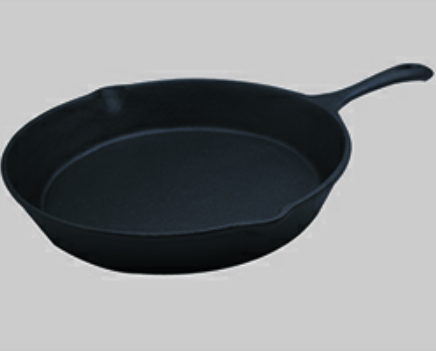 Oil pre-seasoned casting iron frying pan   