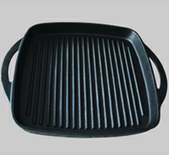 Oil pre-seasoned casting iron frying pan 