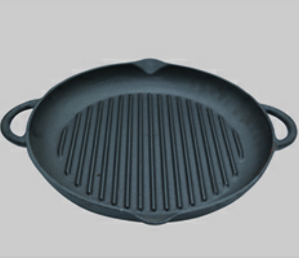 Oil pre-seasoned casting iron frying pan 