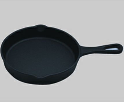 Oil pre-seasoned casting iron frying pan  