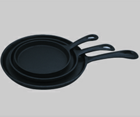 Oil pre-seasoned casting iron frying pan   