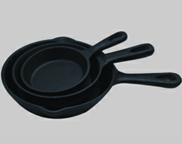 Oil pre-seasoned casting iron frying pan   