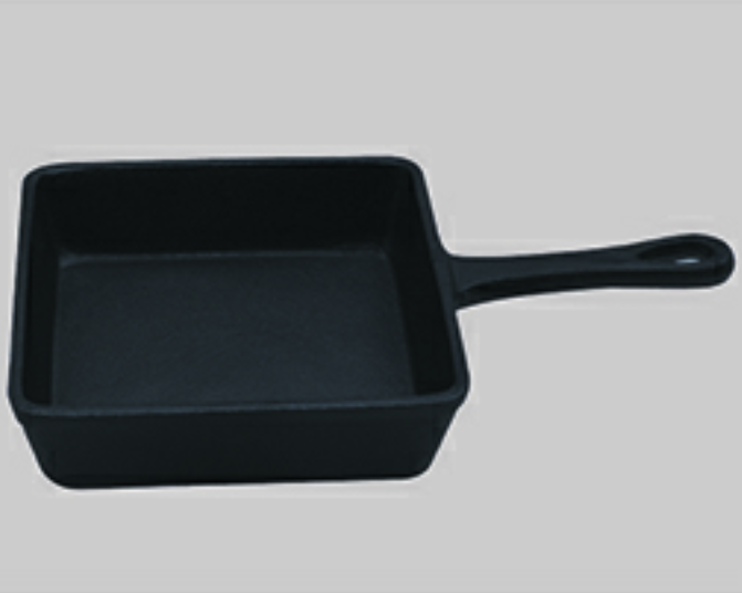 Oil pre-seasoned casting iron frying pan   