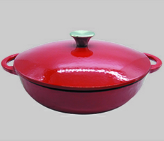 Enamel coating casting iron pot  