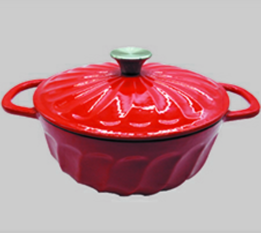 Enamel coating casting iron pot 