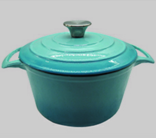 Enamel coating casting iron pot   
