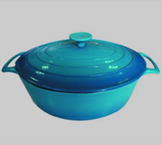 Enamel coating casting iron pot    