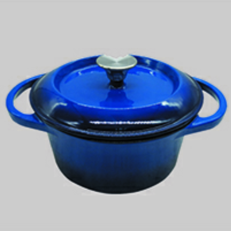 Enamel coating casting iron pot     