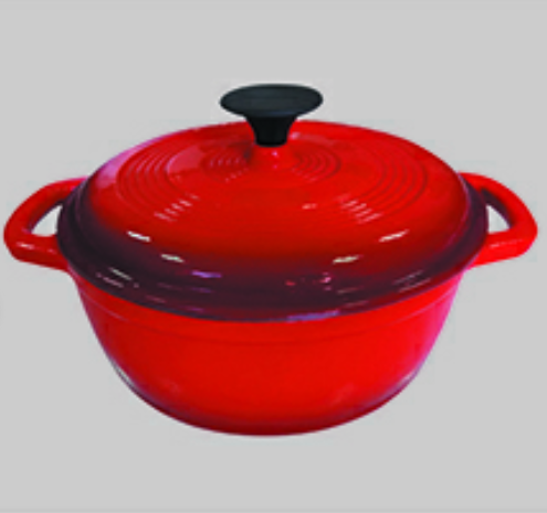 Enamel coating casting iron pot      