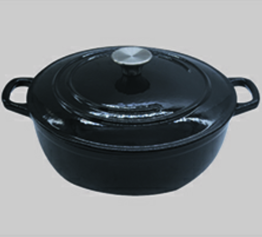 Enamel coating casting iron pot       