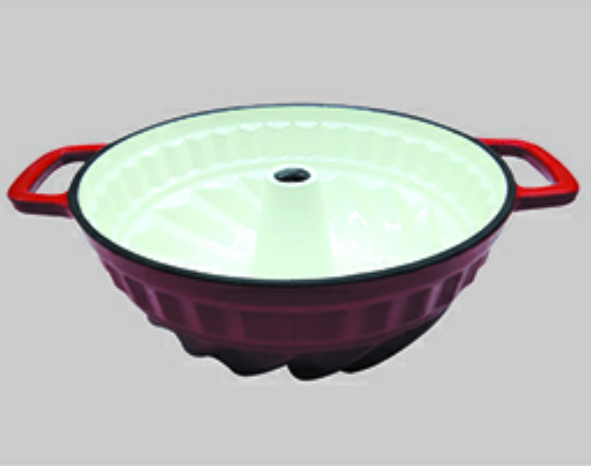 Enamel coating casting iron pot        