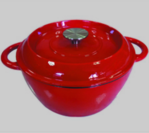 Enamel coating casting iron pot 