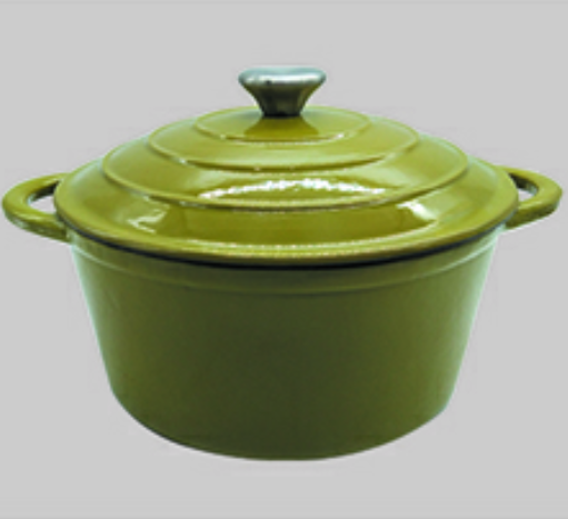 Enamel coating casting iron pot