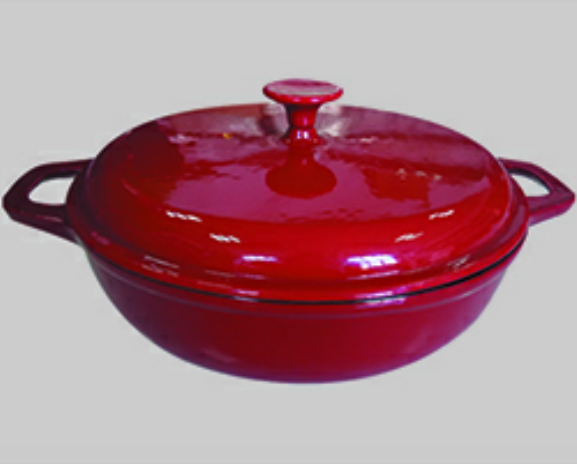 Enamel coating casting iron pot