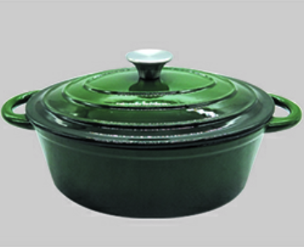 Enamel coating casting iron pot