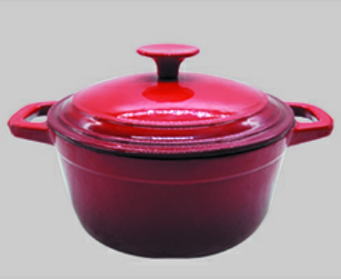 Enamel coating casting iron pot 