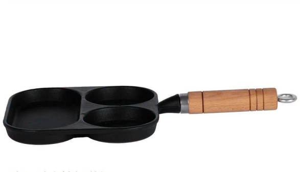 Non-stick coating casting iron frying pan